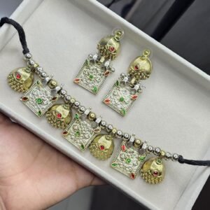 Neckpiece with earrings - 2627-0037