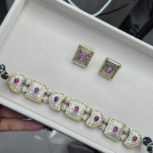 Neckpiece with earrings - 2627-0038
