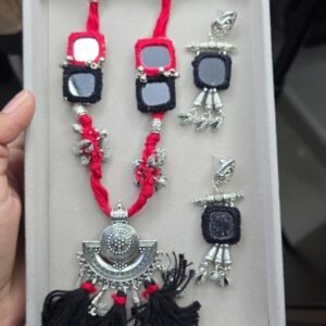 Neckpiece with earrings - 2627-0039